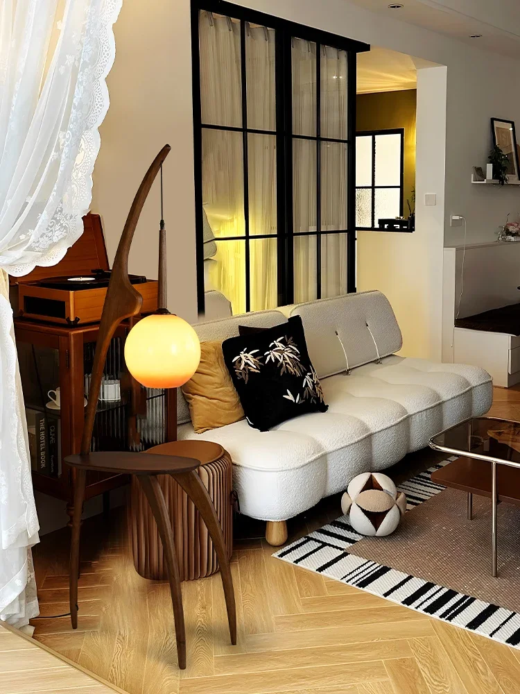 Mid-Ancient Floor Lamp Simple Modern American Retro New Chinese Living Room Sofa Edge Bedroom Bedside Lamp