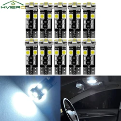 10PCS T10 Auto Ha Condotto La Luce Interna Della Coda Lampadina Bianco DC 12V 3528 8SMD Backup Lampada di Parcheggio Cupola di Lettura Retromarcia illuminazione Superbright