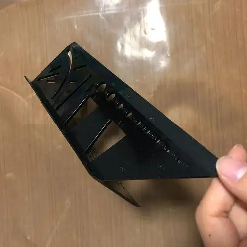 Aluminum Alloy Woodworking Square Size Measure Ruler 3D Mitre Angle Measuring Template Tool  Carpenter Layout Ruler Gauge