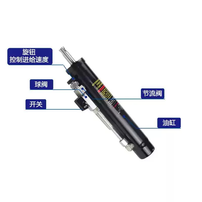 For Band Saw Hydraulic Lifting Cylinder With Valve, Replacement Oil Cylinder Accessory For Metal Band Saw Machine