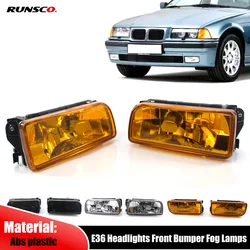 Car Fog Light For BMW 3 Series E36 318 320 323 325 328i 1992-1998 Headlights Front Bumper Fog Lamps  H1 Base Without Bulbs