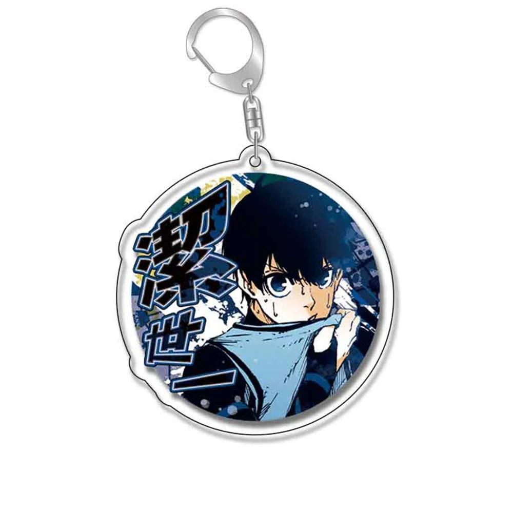 BLUE LOCK Cartoon Acrylic Keychain Backpack Pendent Isagi Yoichi Bachira Meguru Chigiri Hyoma Rin Itoshi Fans Gifts Collection