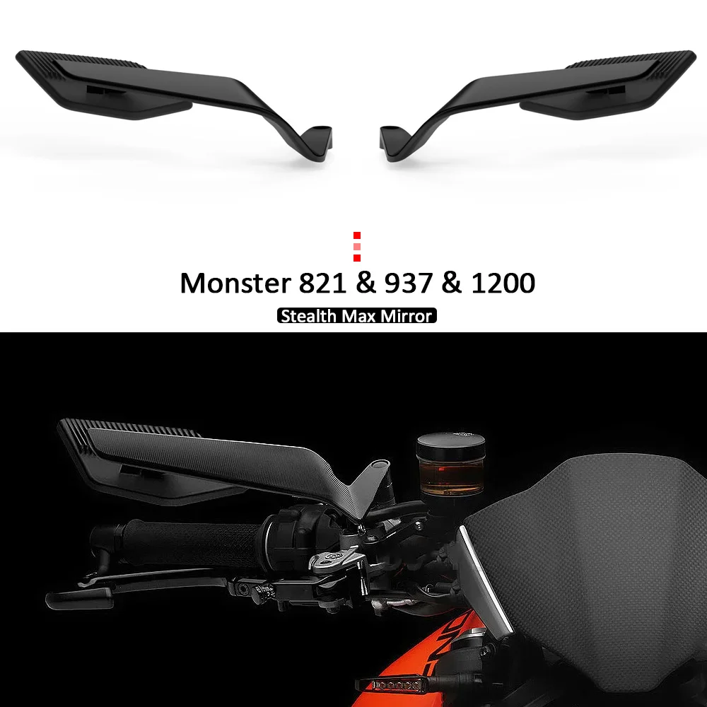 

Monster 1200 R/S новые мотоциклетные зеркала заднего вида, регулируемые алюминиевые зеркала, аксессуары для Ducati Monster 821 937 SP