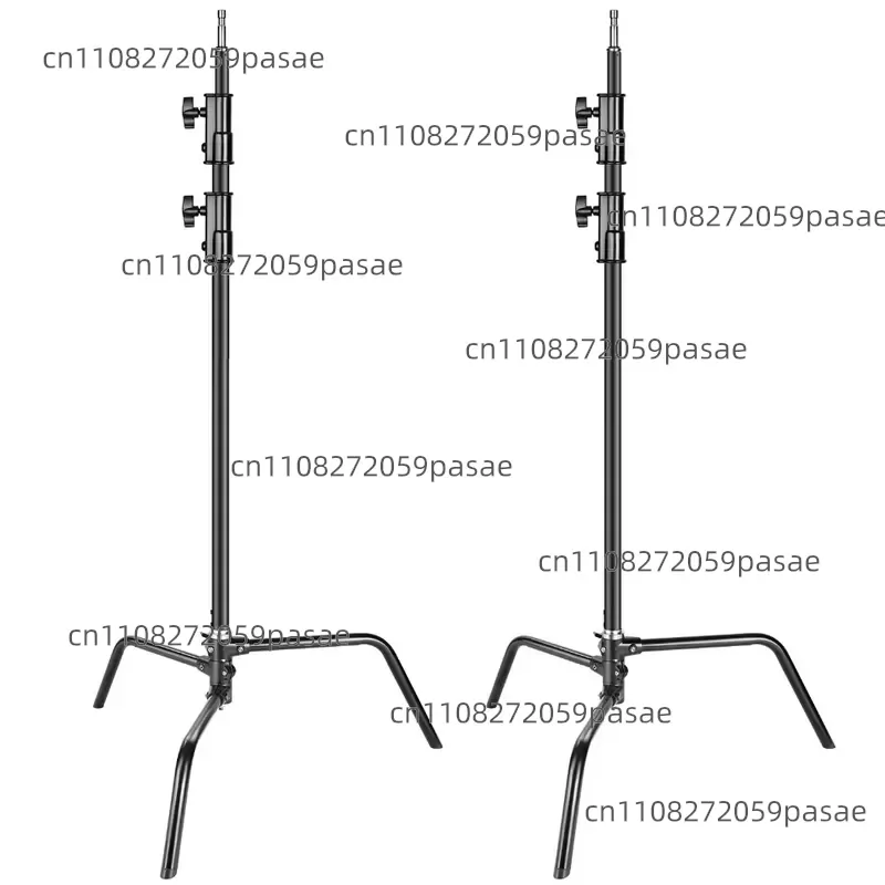 2-pack Heavy Duty Aluminum Alloy C-Stand - Adjustable 5-10 Feet/1.6-3.2 Meters Light Stand for Photography Reflectors