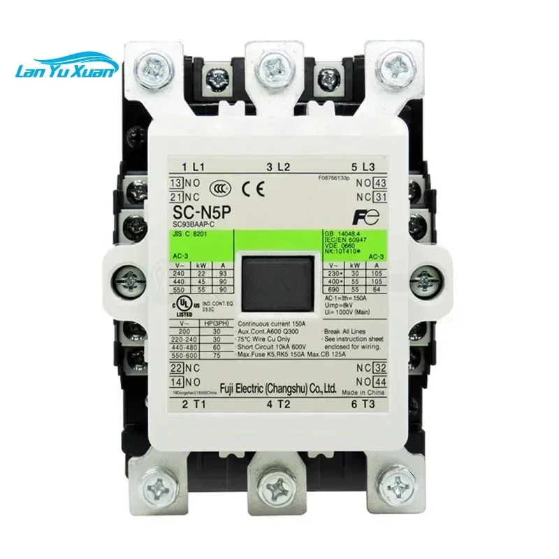 

Original contactor SC-N5P SC-N6P SC-N7P SC-N8 SC-N10 SC-N11 SC-N12 SC-N14 110-220VAC/DC 105A 125A 150A 180A 220A 300A 400A 600A