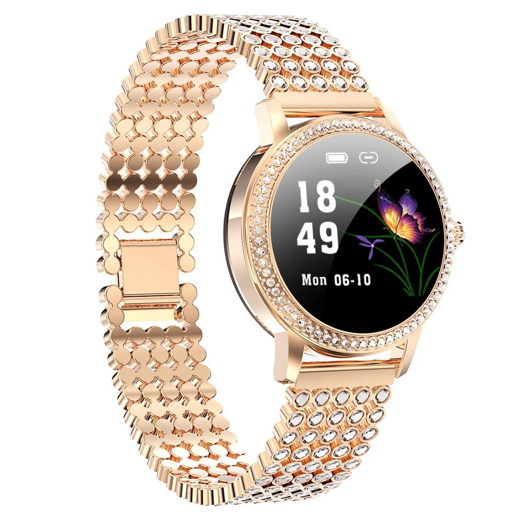 

Smart Watch Women Beautiful Watches IP68 Steel Waterproof Strap Heart Rate LW20 Smart Watch Gift for