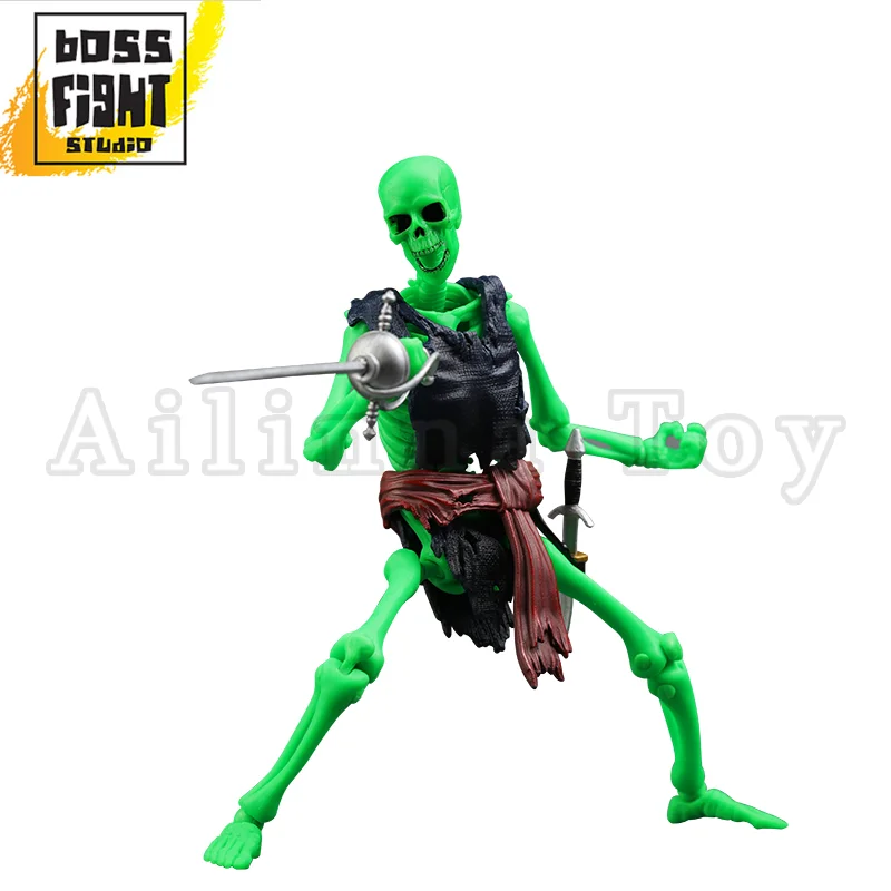 Boss Fight Studio 1/12 Action Figure EPIC H.A.C.K.S. Pirate Barbarian Gladiator Skeleton Anime Model For Gift