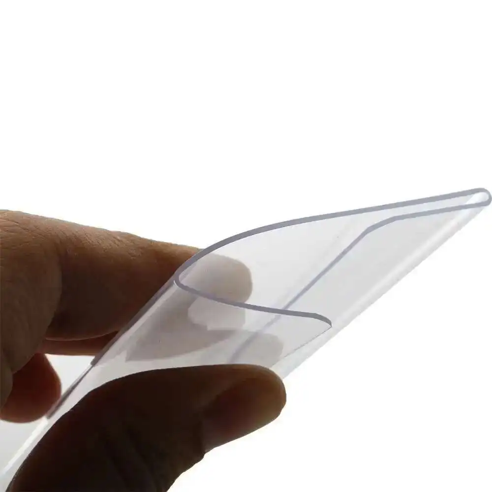 A4 A5 A6 A7 Clear Pvc Label Sleeve Flexible Supermarket Shelf Counter Top L Shape Petg Sign Holder Stand