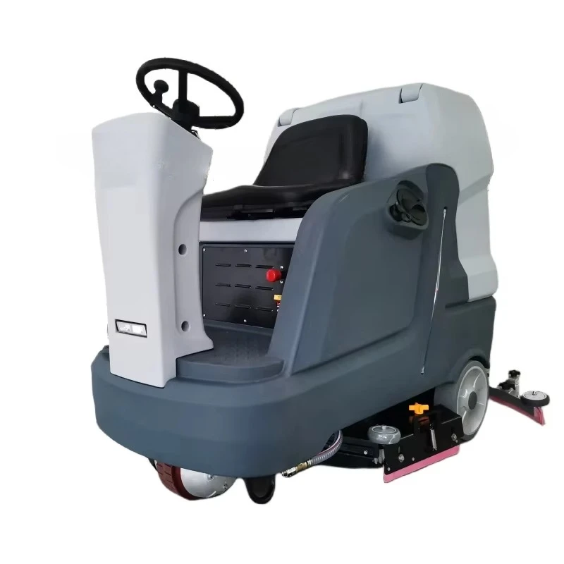 산업용 배터리 구동 창고 작업장 차고 콘크리트 타일 바닥 청소기 상업용 승차형 바닥 세척기