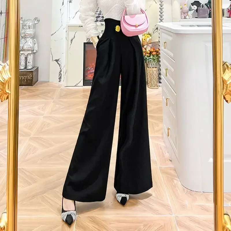 Chic and Elegant Women\'s Pants Spring Autumn Slacks Female Trousers Aesthetic Xxl Harajuku High Quality Classic Trends 2025 G