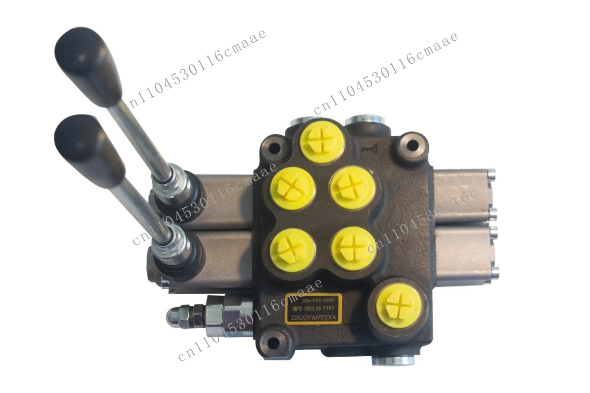 2 spool hydraulic directional control valve manual operation single valve, suitable for small loader forklift