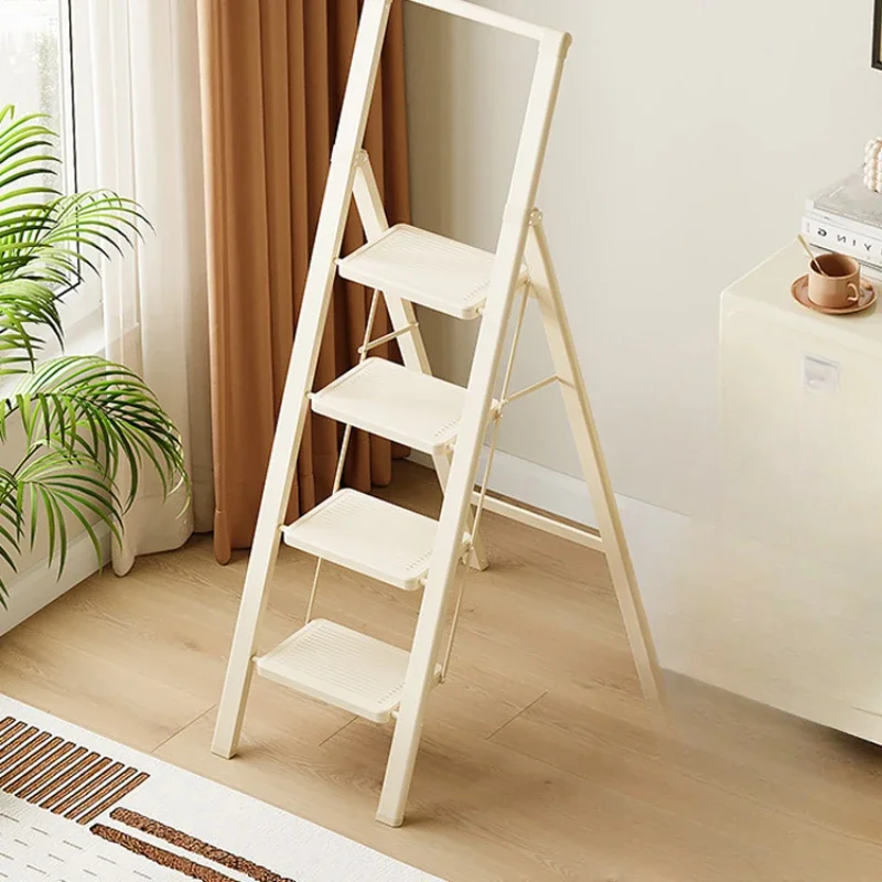 Household ladder folding ladder telescopic herringbone  indoor multifunctional thickening four-step  small stairs