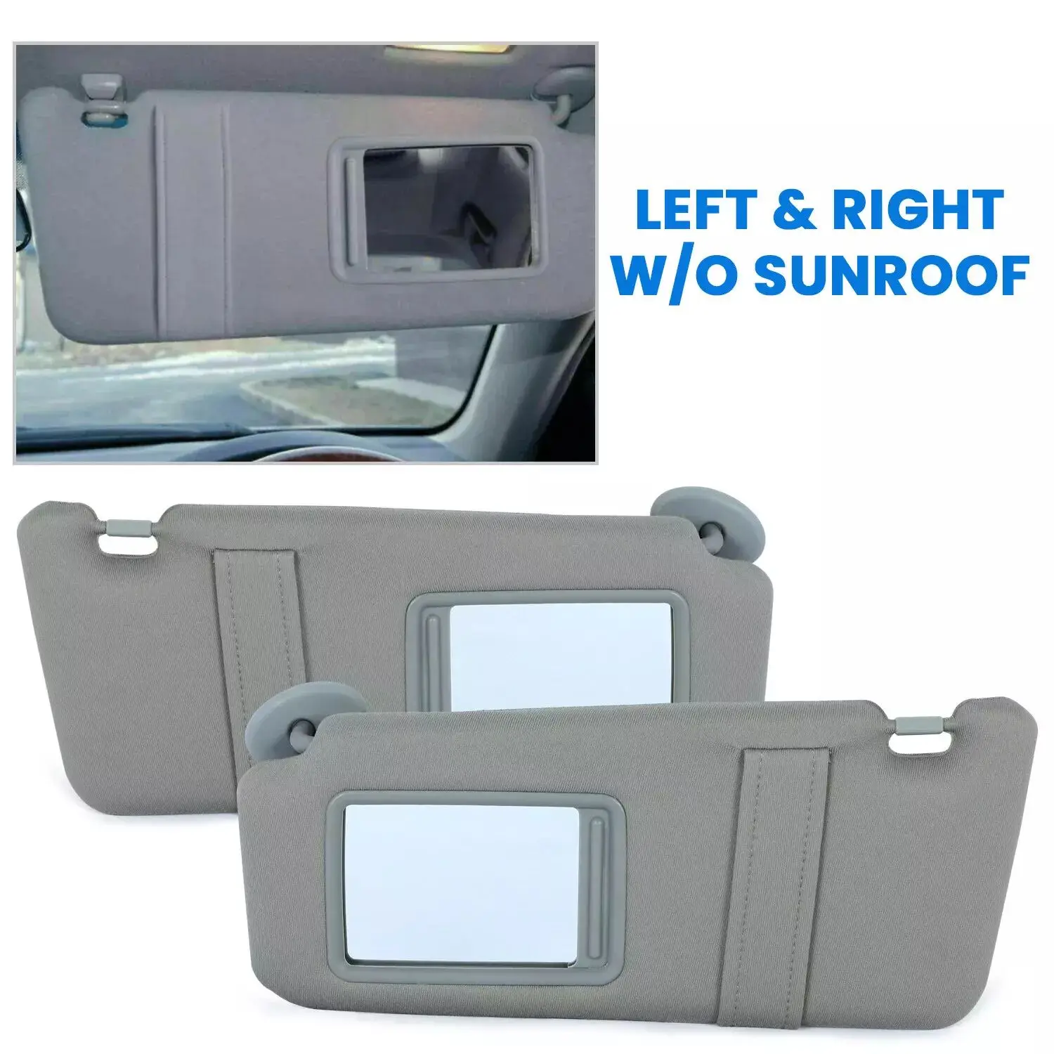 

1Pair Left Right Side Car Sun Visor With Mirror For Toyota Camry 2007-201 Car Sun Visor Side W/O Sunroof Car Accessories