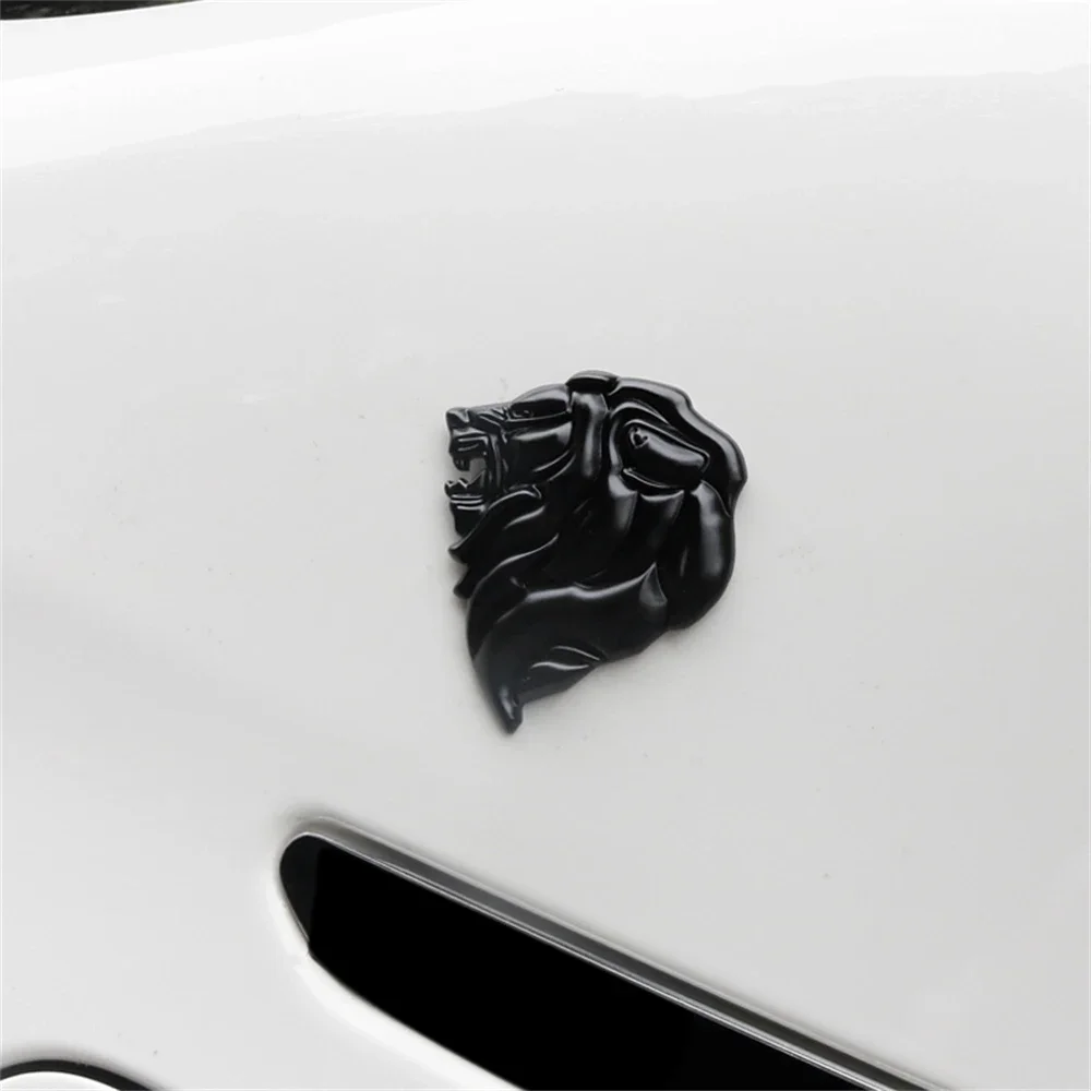 Lion Head Badge Creative Animals Emblem Metal Car Sticker for Peugeot 308 408 508 2008 3008 4008 5008 Car Exterior Accessories