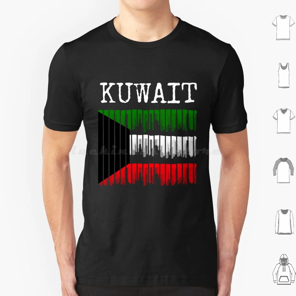 Kuwait Flag T Shirt Cotton Men Women Diy Print Im Kuwaiti Is Habibi Logo Stamp Cute Map Kuwait Country Cool Kuwaiti Love Habibi