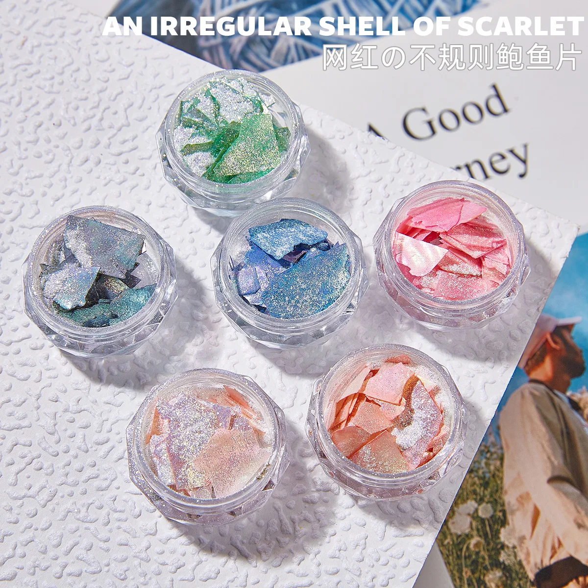 2025 Nieuwe Nail Art Sieraden Aurora Shell Poeder Gepolariseerde Opaal Natuurlijke Shell Plakjes