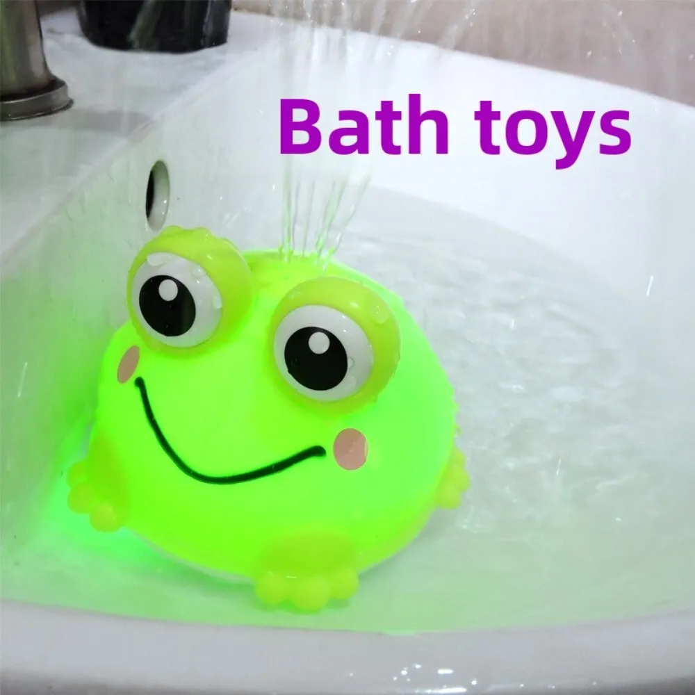 Bola de pulverização de água em forma de sapo, brinquedo fofo para crianças, banho de verão ao ar livre, jogo de água, atividade divertida, piscina, praia, acessório de jogo