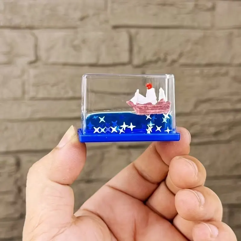 [Unsinkbares Meer] Acryl-Schiffsmodell Dekoration | Transparente Ölfüllung | Das ideale Geburtstagsgeschenk für Meeresliebhaber – Detail 3