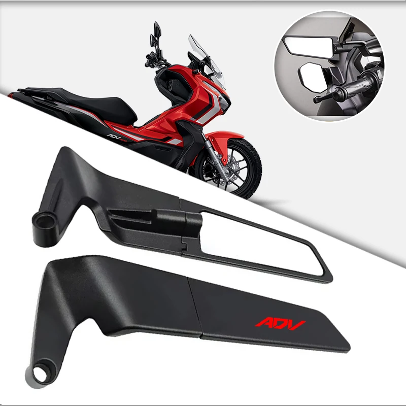 Classic Motorcycle Stealth Rearview Mirrors HD Vision Safety For Honda X ADV Honda ADV150 ADV160 ADV350 ADV 150 160 350 XADV