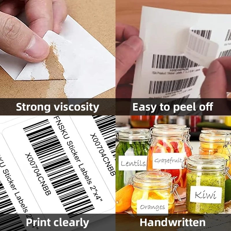 50 Sheets of A4 Matte Self-Adhesive Label Stickers, Each Sheet Contains Multiple Label Stickers, Available in Various Sizes, Compatible with Inkjet and Laser Printers, for Office, Home, and Mailing Purposes, with a Wide Range of Uses