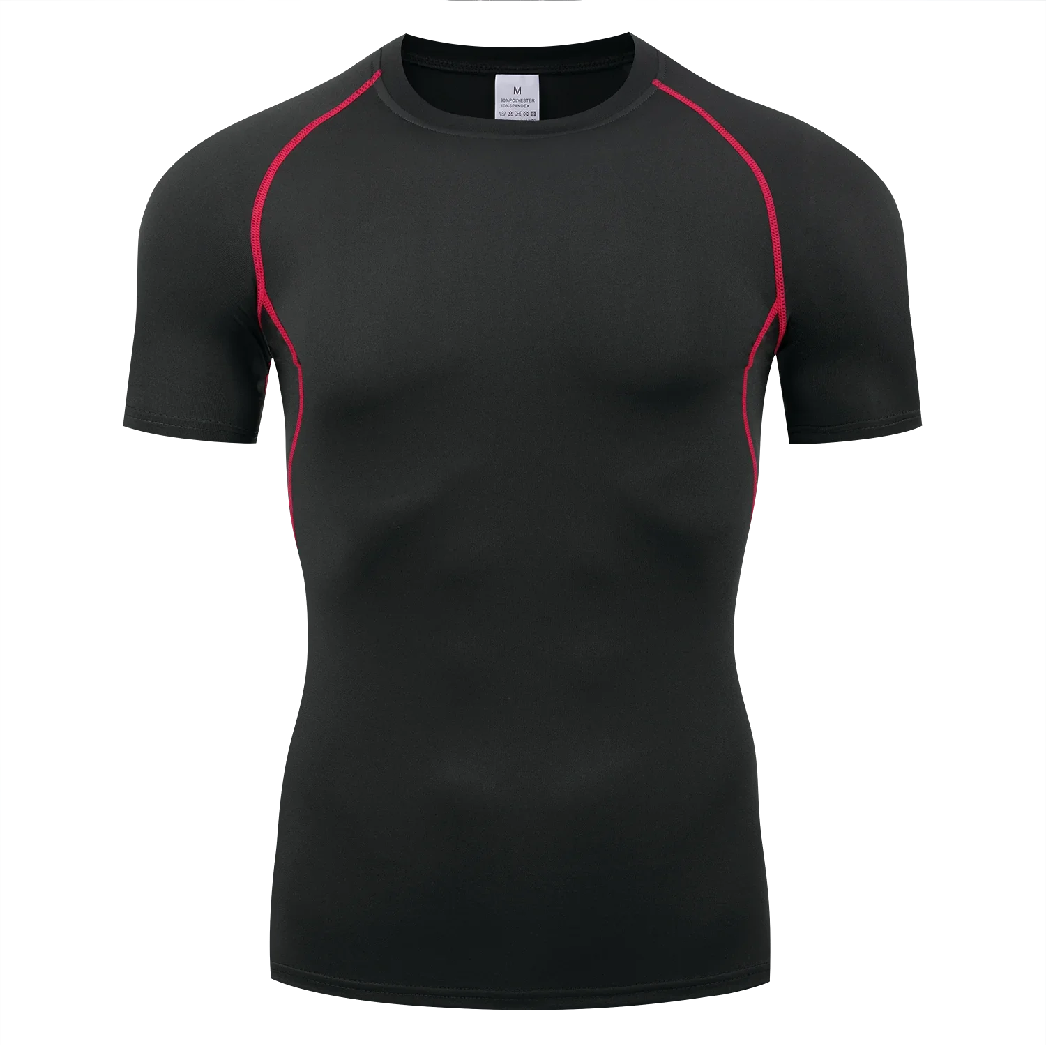 Men's Gym T-Shirt Workout & Training Fitness Short Sleeve Slim Fit O-Neck Athletic Baselayer Tees Tops Sport Clothing