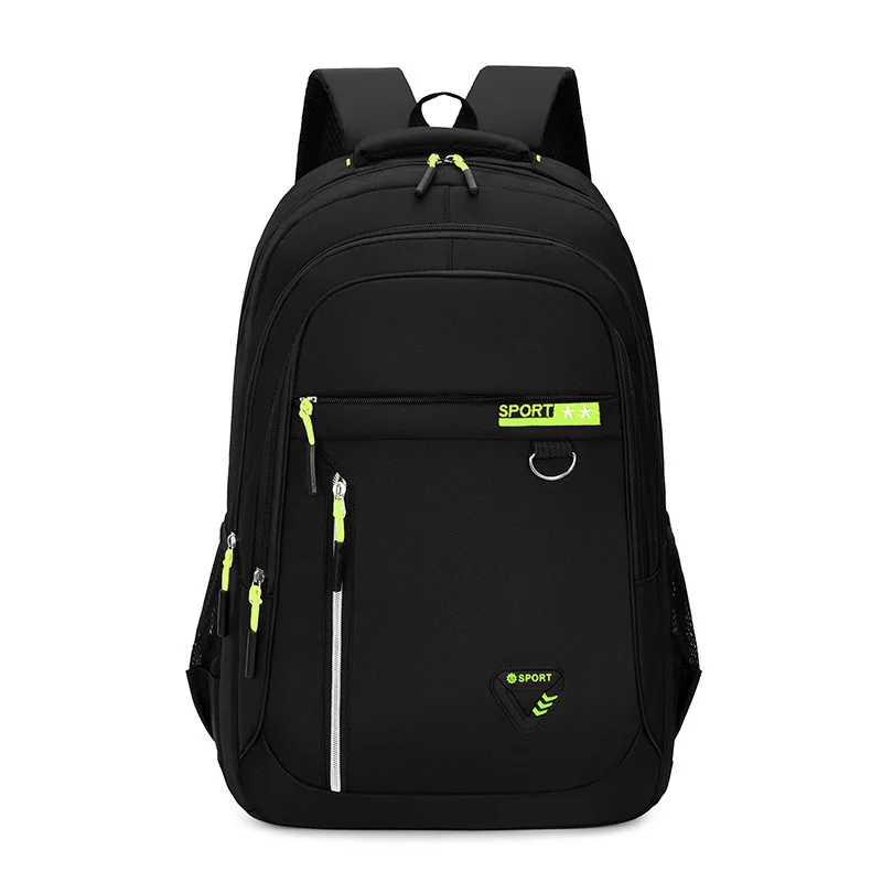 Big Capacity Men Backpack Oxford Black Solid High School Bags Teen College Student Back Pack Multifunctional Bagpack Backpacks