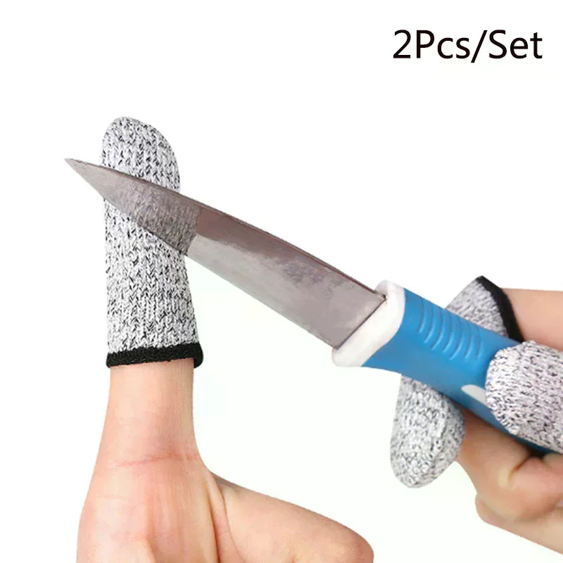 

[7015]1 pair Reusable Anti-cut Finger Cots Cut Resistant Protection Fingertip Cover