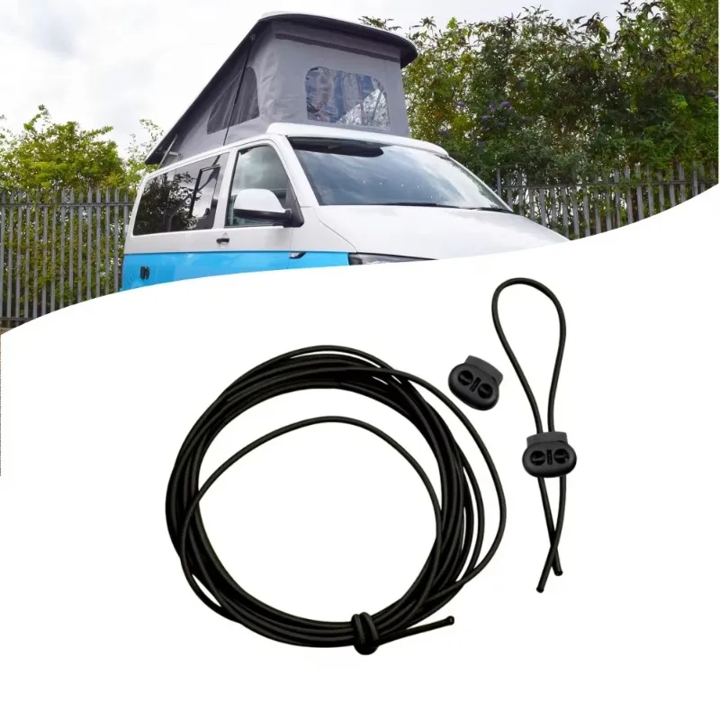 Set for Camper Pop Top Roof Bungee Bellows with Clips Safety Device Swb Lwb Camping Caravan Accessories for Vw T4  T5 T6