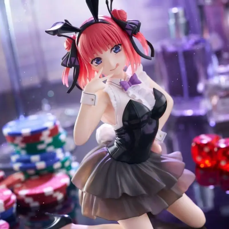 12 سنتيمتر Quintuplets Nino Miku الأرنب فتاة أنيمي اليدوية عمل أرقام سطح المكتب حالة الديكور هدية مزخرفة #2