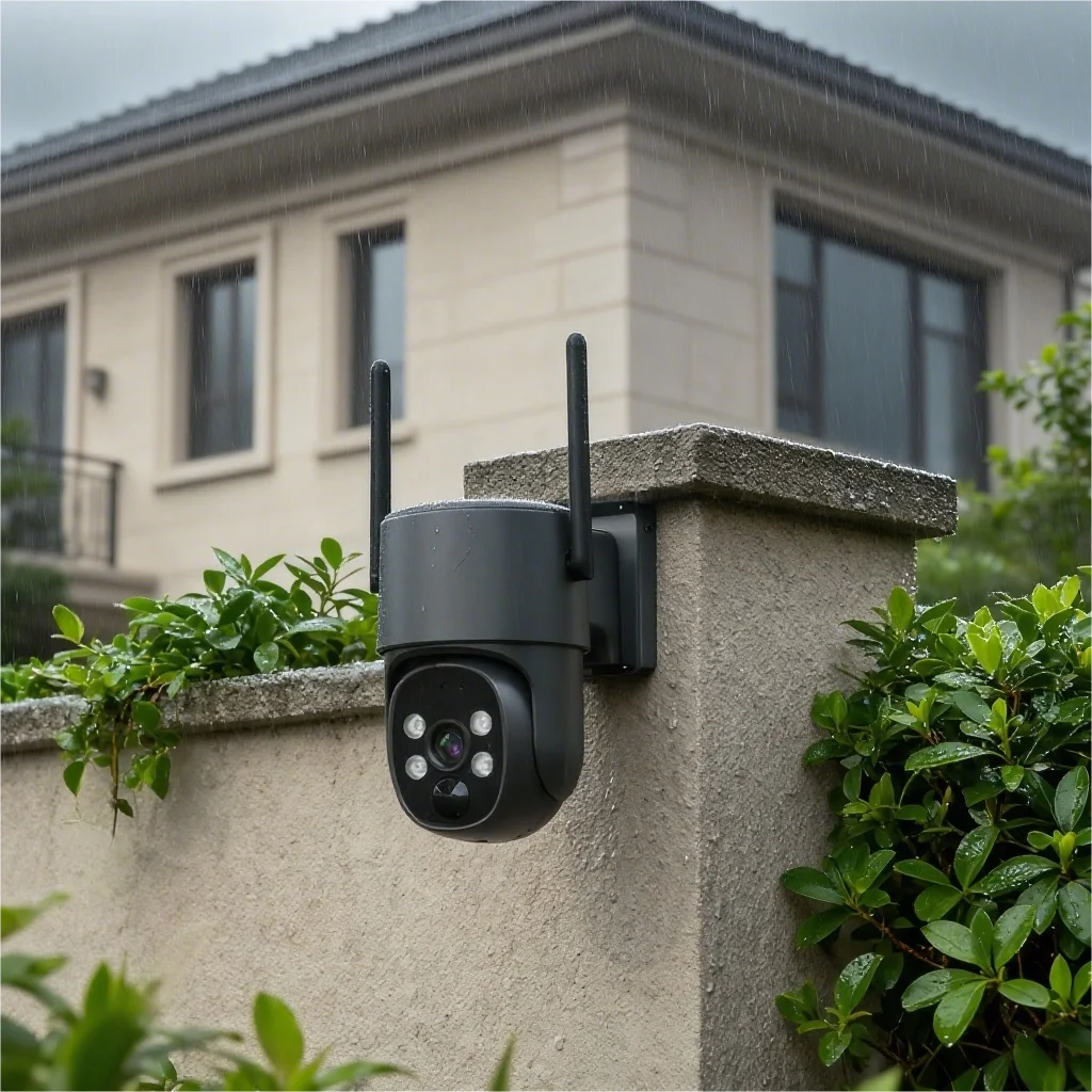 4G تعمل بالطاقة الشمسية 4MP كاميرا الأمن في الهواء الطلق ميكروفون مدمج 3.6 مللي متر عدسة ثابتة للرؤية الليلية سحابة كامل اللون كشف الحركة #1