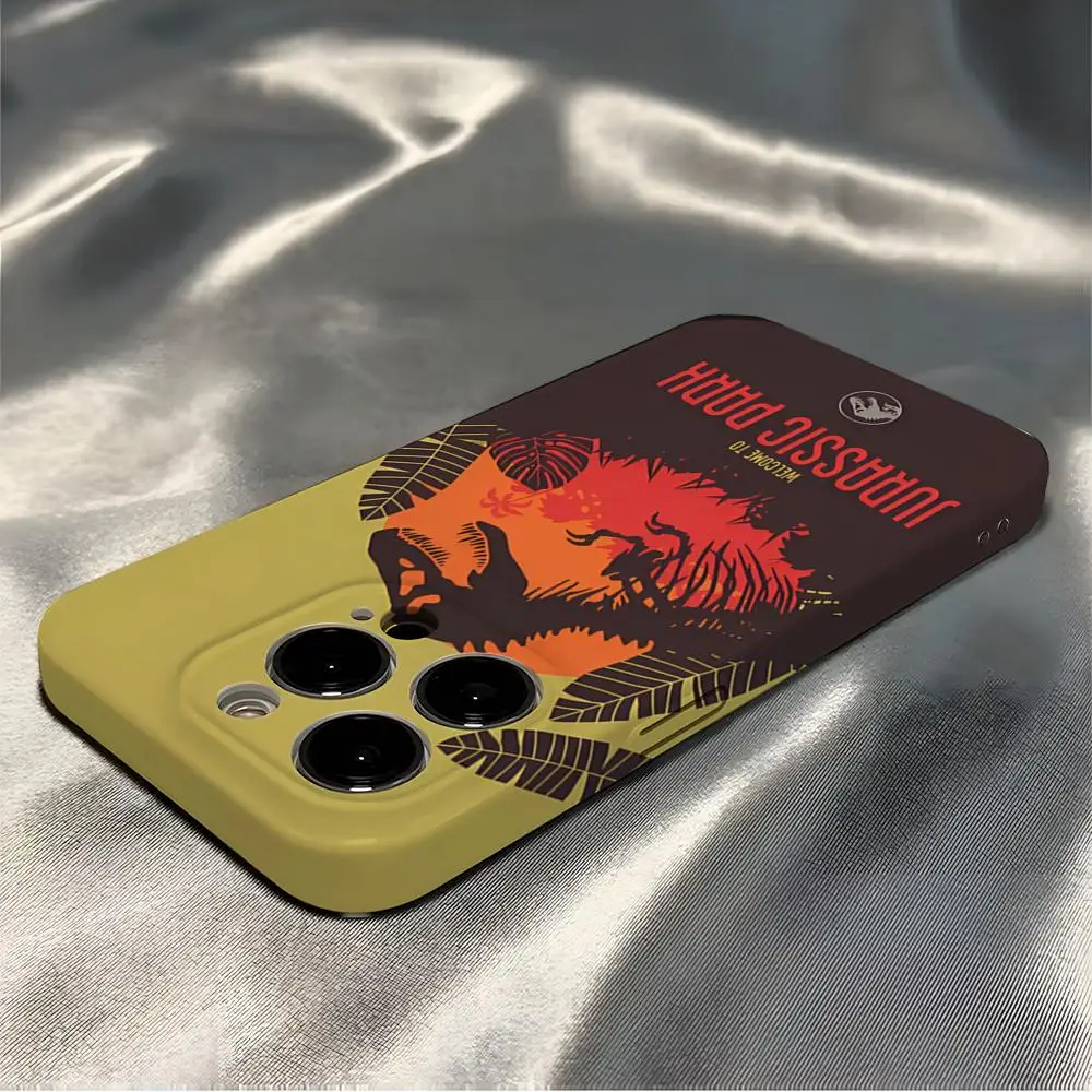 حافظة هاتف J-Jurassic Park Dinosaur World لهاتف آيفون 16 برو ماكس 15 برو 13 14 12 11 8 7 Plus X XR XS Max غطاء شامل #4