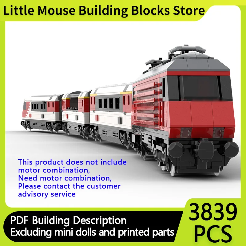 

City Car Model MOC Building Bricks Euro City Passenger Train Modular Technology Children Holiday Gifts Assemble Toys Suit
