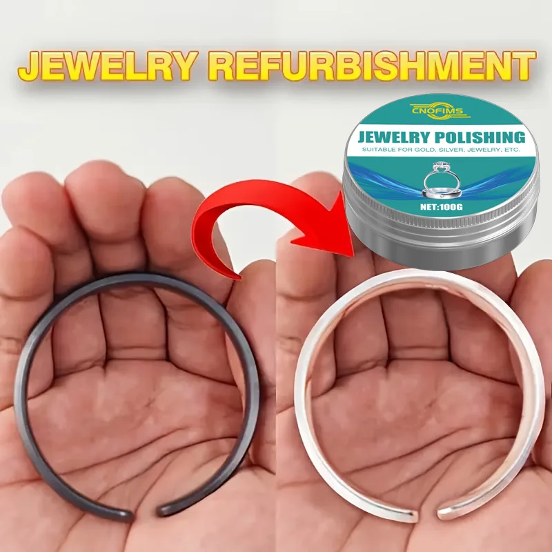 

High-Grade Jewelry Polishing Cream - Gold Silver Shine Care for Rings Earrings Necklaces