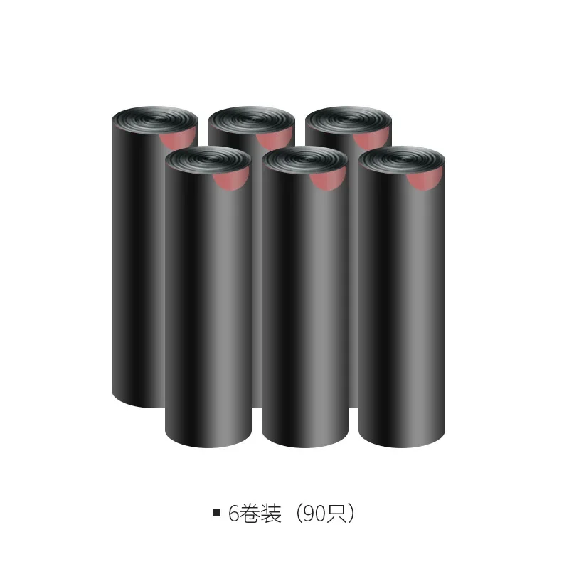 90 Pcs Thicken Disposable Garbage Bags Kitchen Storage Trash Can Liner Protect Privacy Plastic Waste Bag