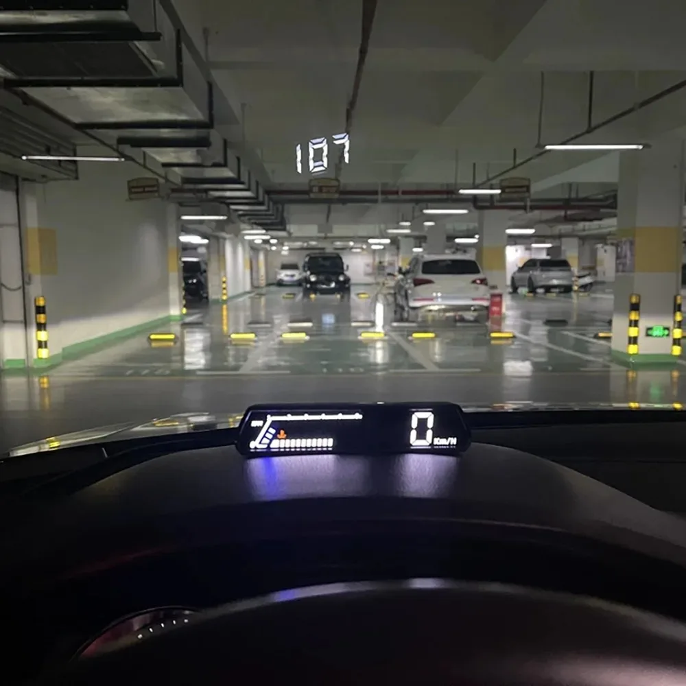 S100 رئيس يصل العرض obd مقياس إلكترونيات السيارات ضغط الزيت RPM سرعة السرعة الزائدة إنذار HUD عداد السرعة الرقمي