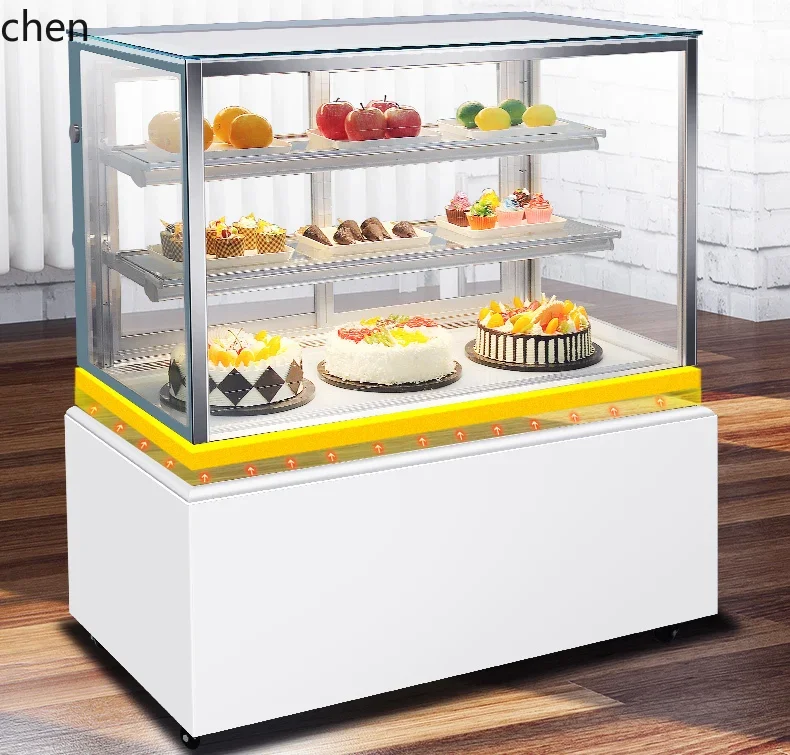 H20- cake refrigerated display cabinet fruit deli dessert freezer air-cooled desktop small fresh-keeping cabinet