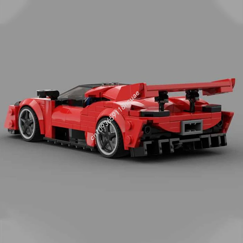 335pcs MOC City Champion Ferraried F80 Supercar Building Blocks Technique Racing Creative Garage Brick Toys Gifts