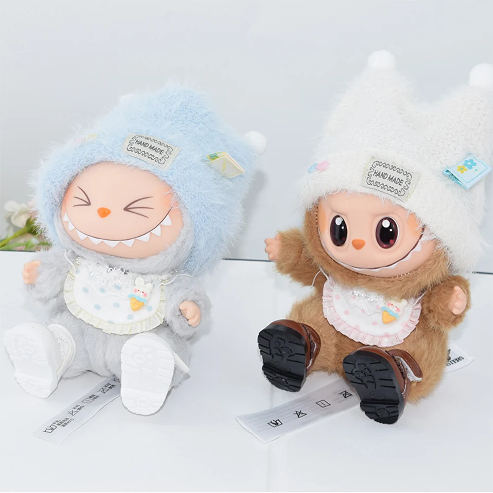 

Cute Plush Hat for LabubuV1 V2 Doll Decoration Clothing Accessories Hat Set Gift