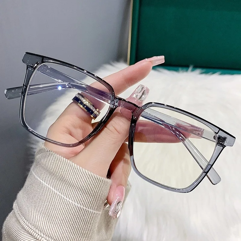 Fashion Transparent Near Sight Glasses Blue Light Blocking Men Women Computer Eyewear Finished Prescription Myopia Eyeglasses