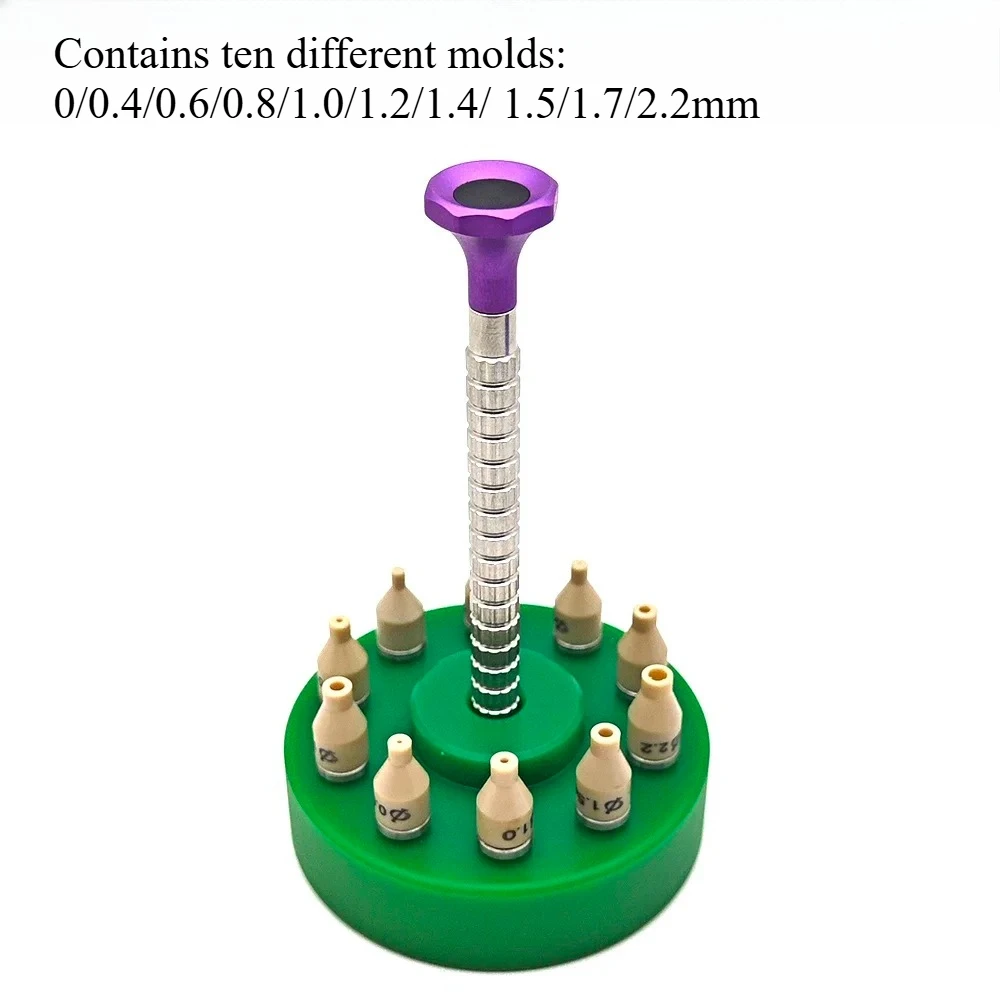 1 Set High Precision Watch Hands Fitting Tool 10 Sizes Setting Press Presser Setter Watch Repair Install  Tools For Watchmaker