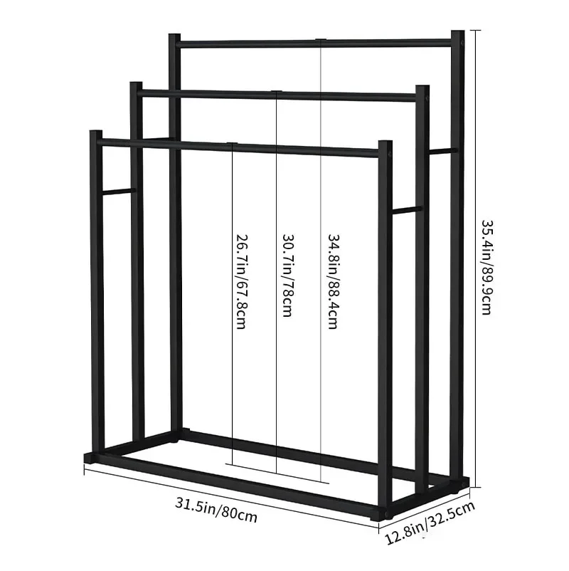 Cross-border source: large bath towel rack floor-free removable bathroom rack swimming pool towel rack