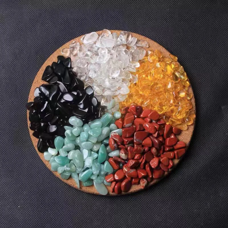 

Feng Shui Decoration Chinese Lucky Fortune Crystal Stone Gravel for Money Home Ornament Ancestor Offering Fish Tank Stones 500g