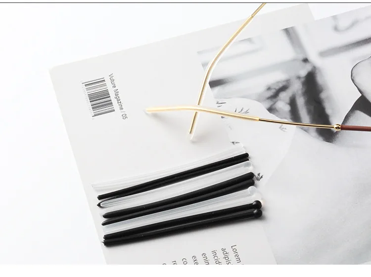 20 sztuk nowe okulary antypoślizgowe końcówki do zauszników akcesoria oprawki optyczne zauszniki okulary silikonowa końcówka zausznika — zdjęcie 4