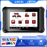 ANCEL MT700 OBD2 Motorcycle Scanner All System Diagnosis 31+ Reset Function TPMS Oil Reset ECU Coding Motorcycle Diagnostic Tool