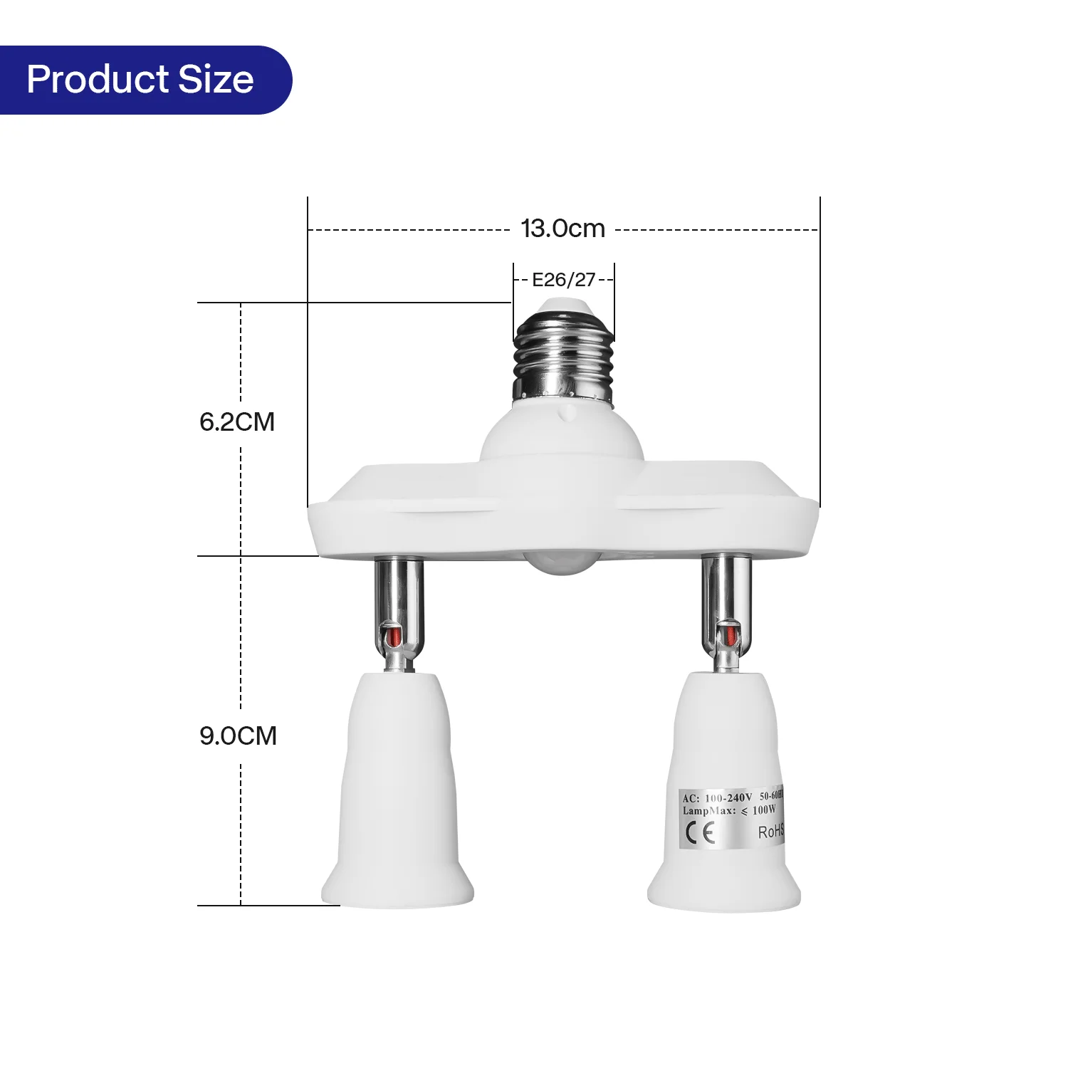 E27 E26 PIR sensore di movimento portalampada 110-240V rilevatore Base interruttore lampada con controllo della luce adattatore presa lampadina