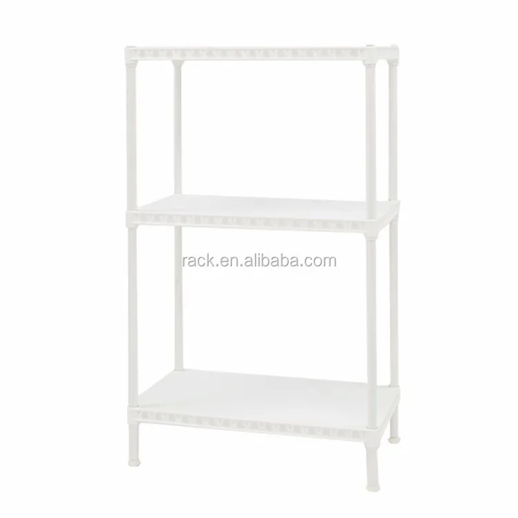 DIY Style 3 Tiers Home Storage Organization Shelf With Plastic PP By Rack Factory