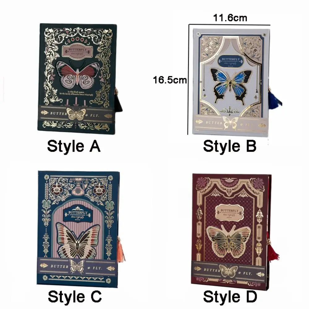 Gift Hand Ledger Gothic Butterfly Notebook Retro Stationery Diary Book Hardcover Exquisite Notepad Student