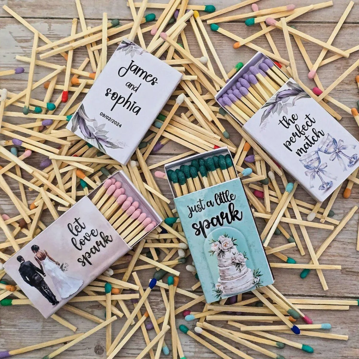 

Персонализированные свадебные спички лаванды — 50 сувениров по индивидуальному заказу с идеальным дизайном спичек