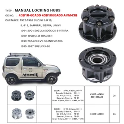 Locking Wheel Hub B029 43810-60A00 AVM438 Lock 26 Splines For Suzuki Vitara X-90 Escudo 89-01 JIMNY SJ410413