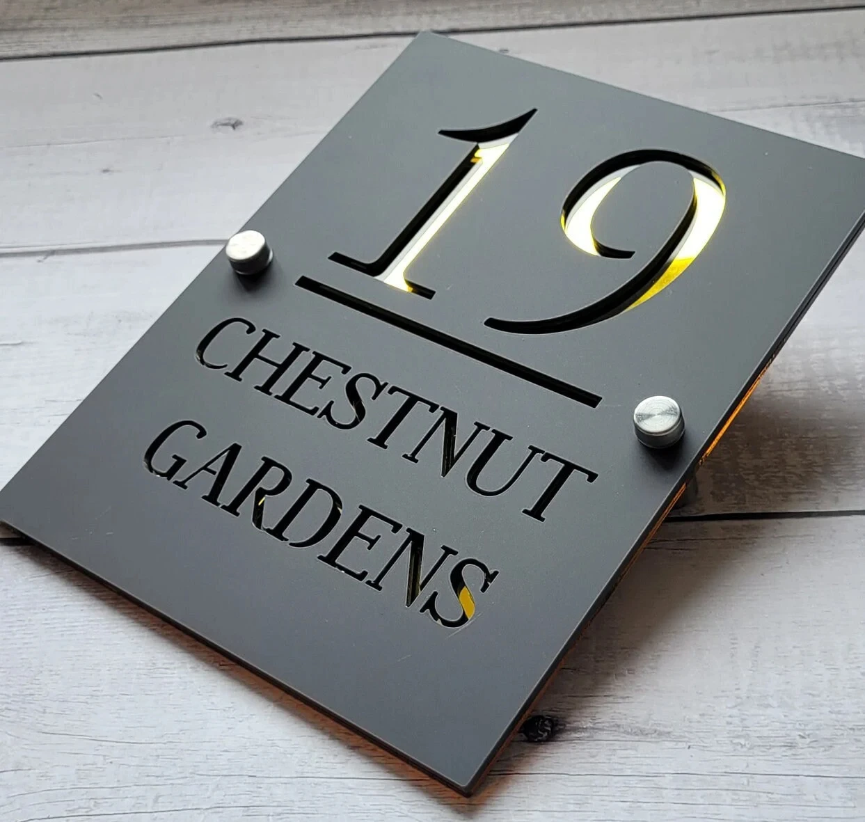 MODERN HOUSE SIGN House Address Plaque House Number Personalized Laser Cutting House Number Customized Plate Modern Home Outdoor